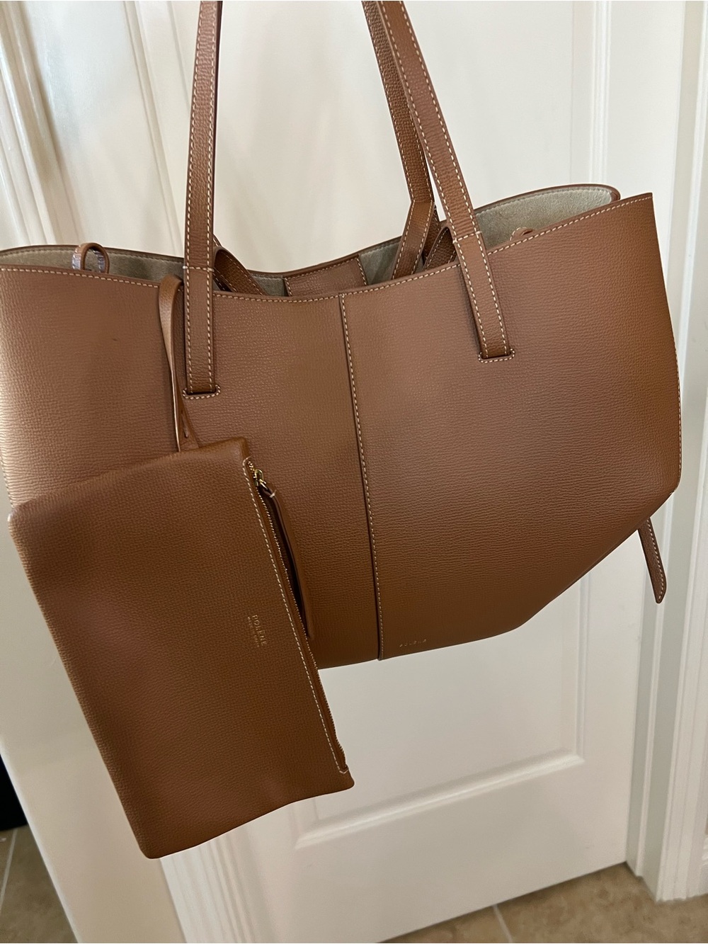 Polene Cyme bag Polène leather tote - Picture 4 of 9